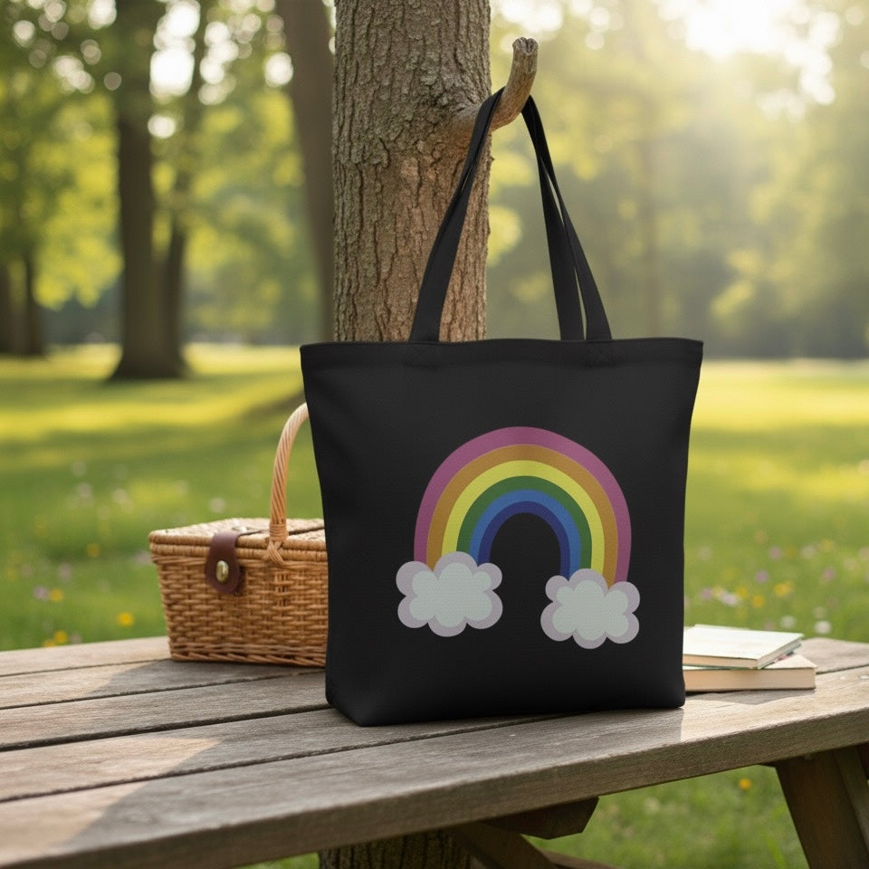 Rainbow Tote Bag || Perfect For Outing