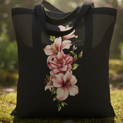 Carry Nature’s Beauty – Handcrafted Tote with Graceful Blossom Design