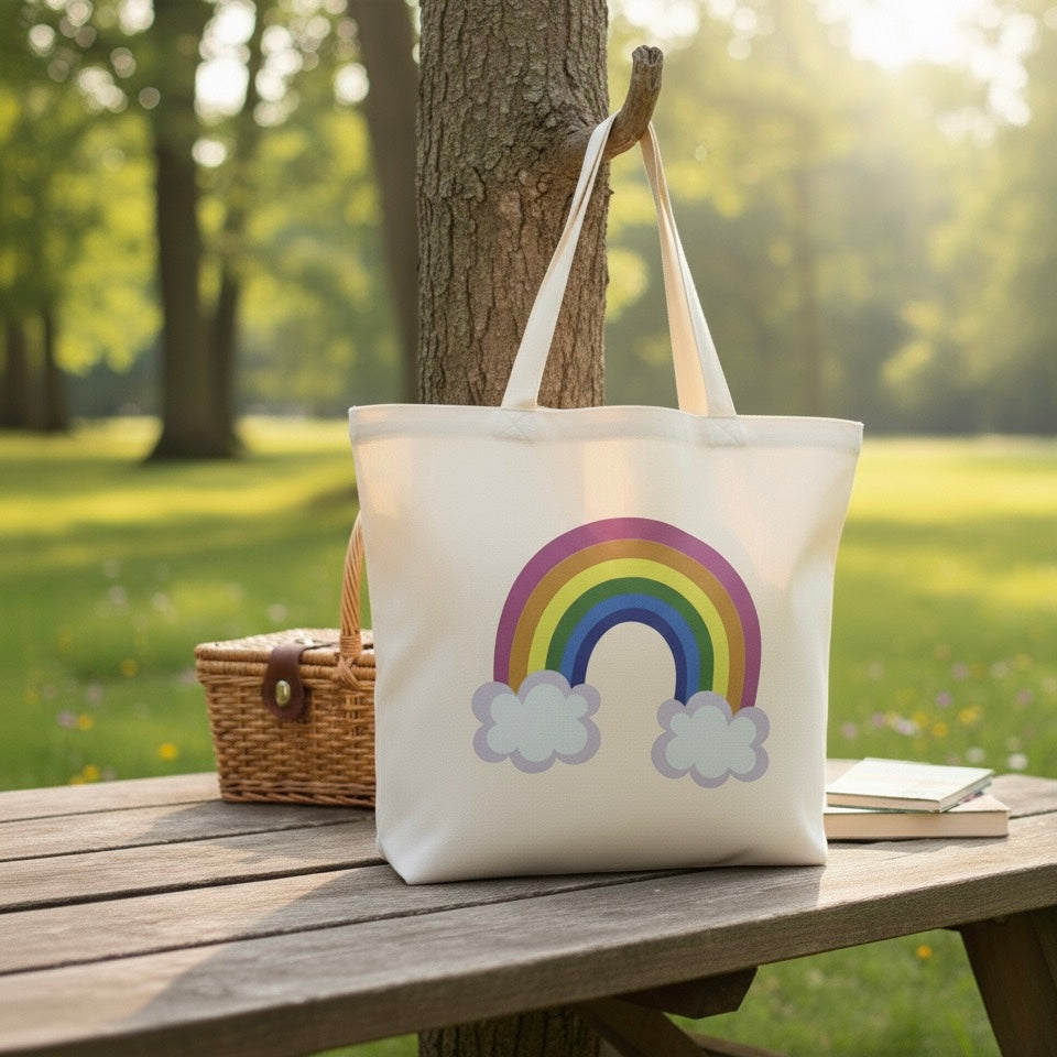Rainbow Tote Bag || Perfect For Outing