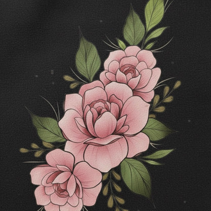 Blush Bloom Elegance Tote – Handcrafted Floral Art Bag for Everyday Charm & Style🌸