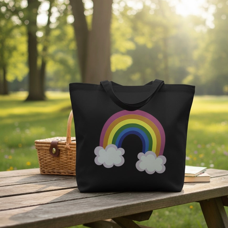 Rainbow Tote Bag || Perfect For Outing