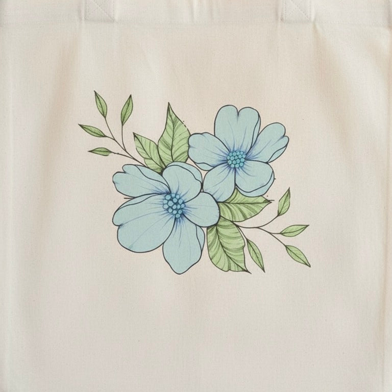 Bloom Grace Tote – Handcrafted Floral Design