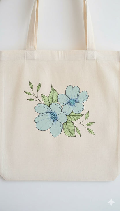 Bloom Grace Tote – Handcrafted Floral Design