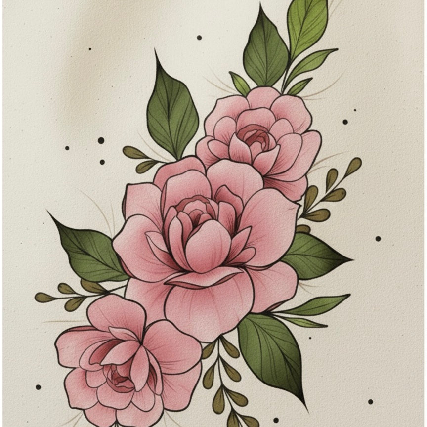 Blush Bloom Elegance Tote – Handcrafted Floral Art Bag for Everyday Charm & Style🌸