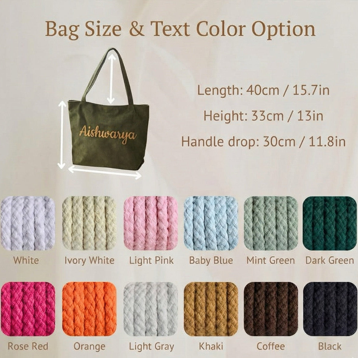 Handmade Corduroy Tote Bag Custom Embroidered Minimal Tote, Aesthetic Everyday Shoulder Bag, Gift for Her